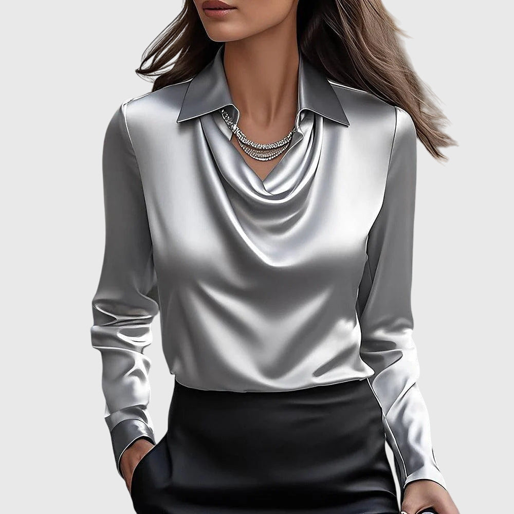 Äkta mode | Elegant Blus med Blomstertryck