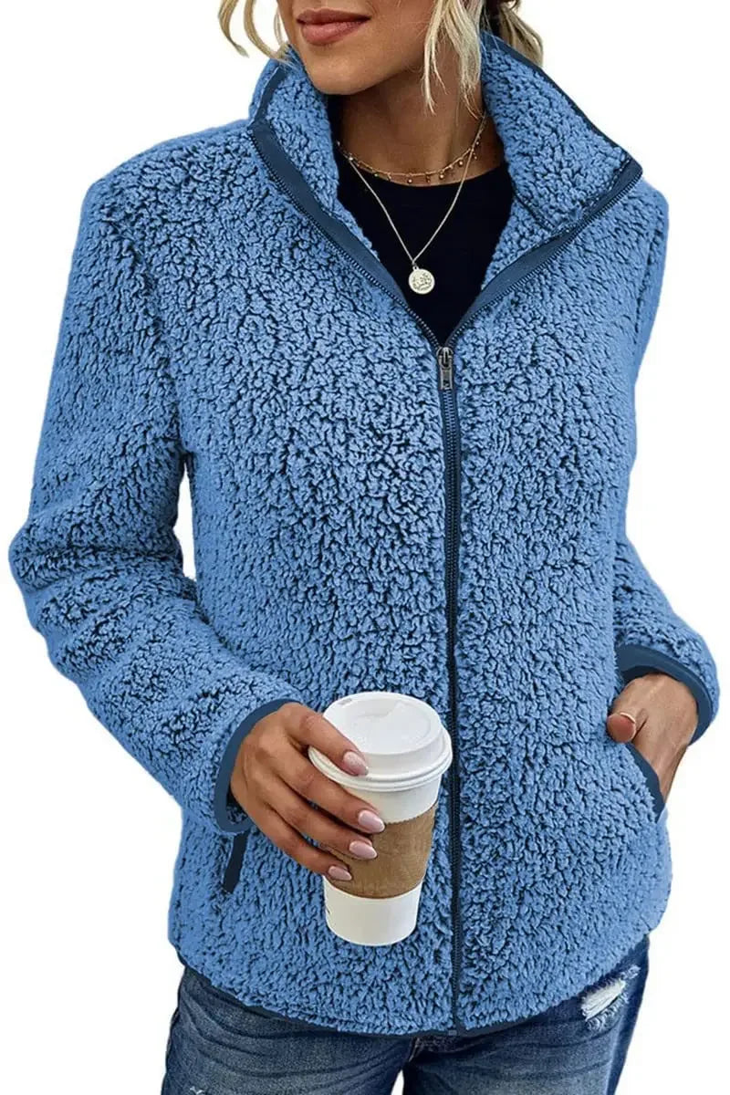 Äkta mode | Elegant Casual Fleecejacka