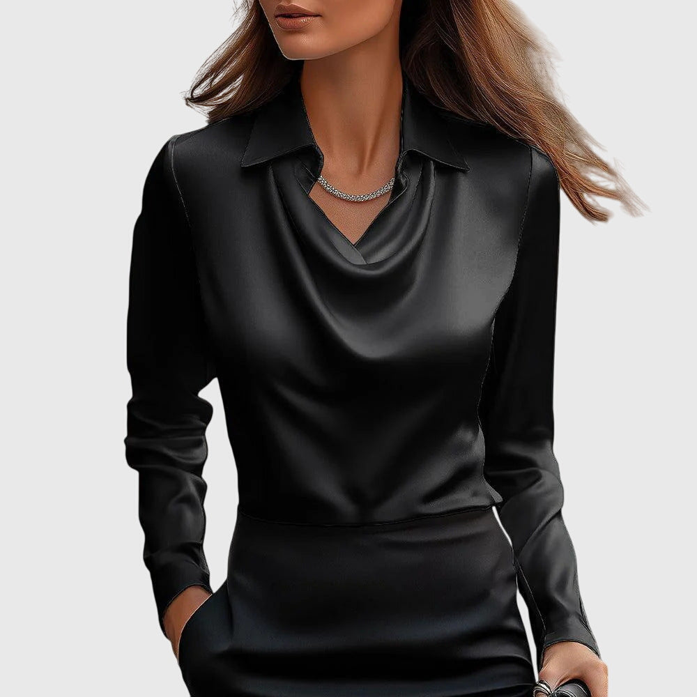 Äkta mode | Elegant Blus med Blomstertryck