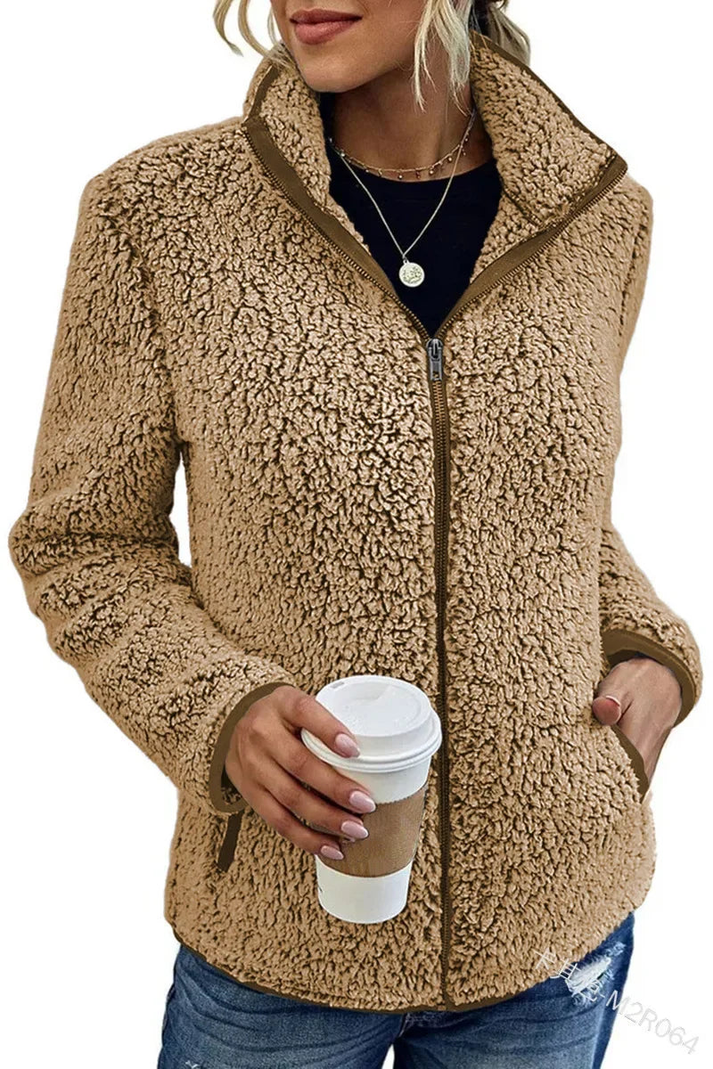 Äkta mode | Elegant Casual Fleecejacka