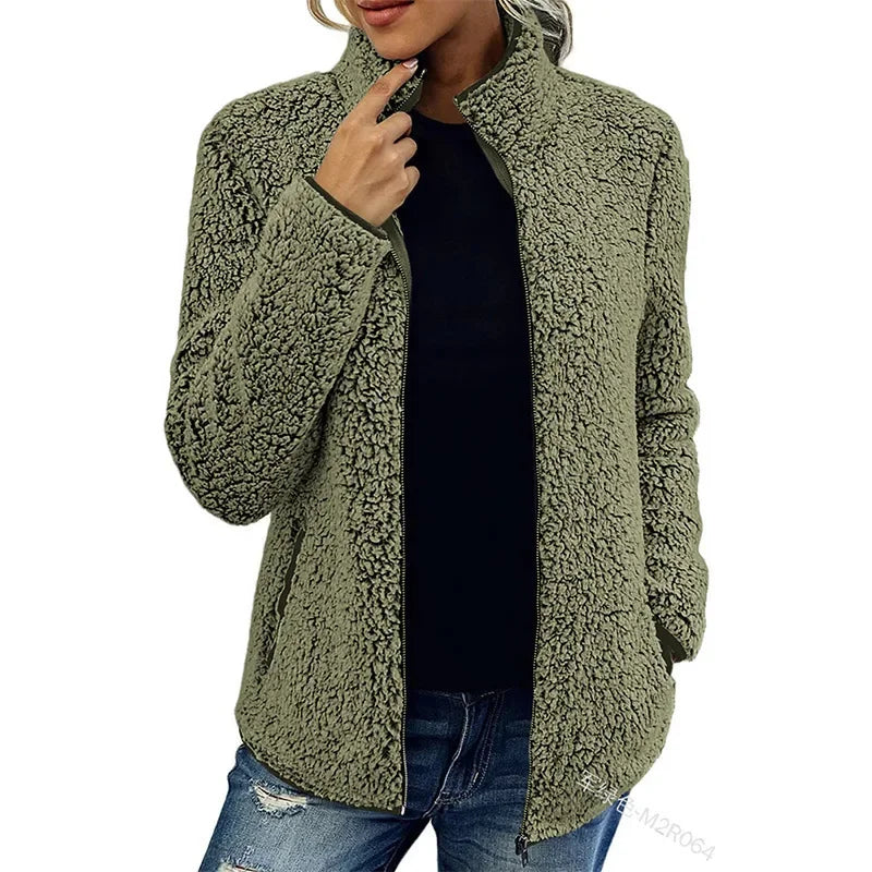 Äkta mode | Elegant Casual Fleecejacka