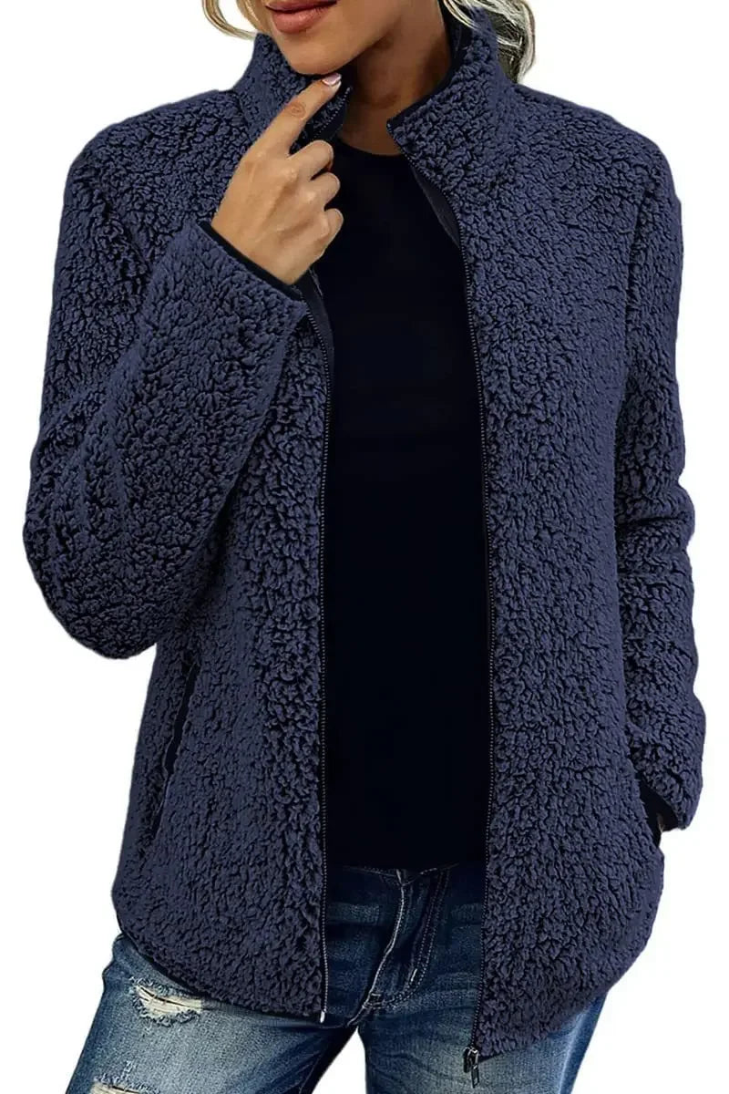 Äkta mode | Elegant Casual Fleecejacka