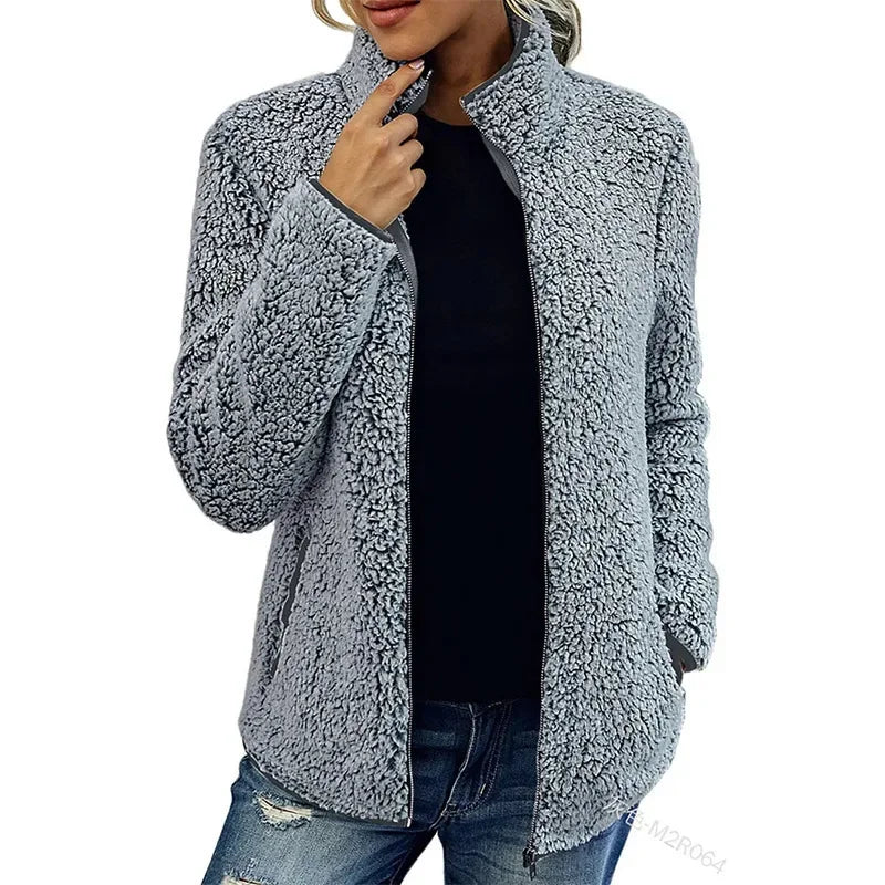 Äkta mode | Elegant Casual Fleecejacka