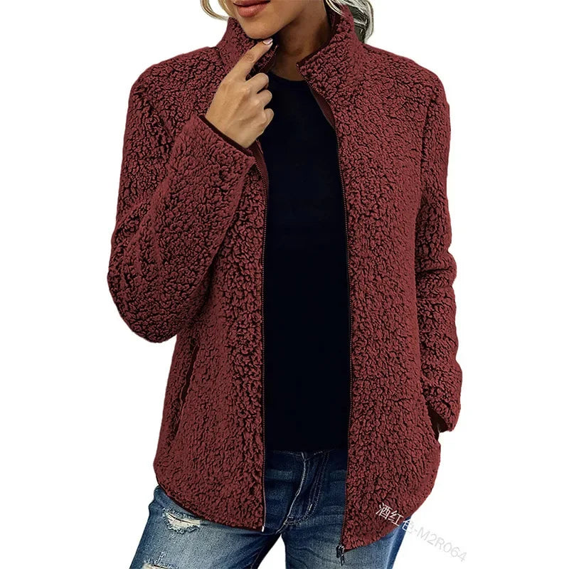 Äkta mode | Elegant Casual Fleecejacka